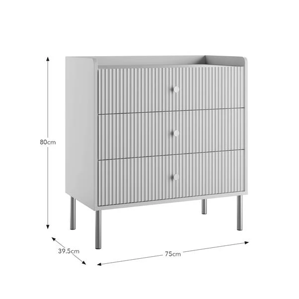 Georgi 3 Drawer Chest, Natural 10 Georgi 3 Drawer Chest, Natural - Image 8