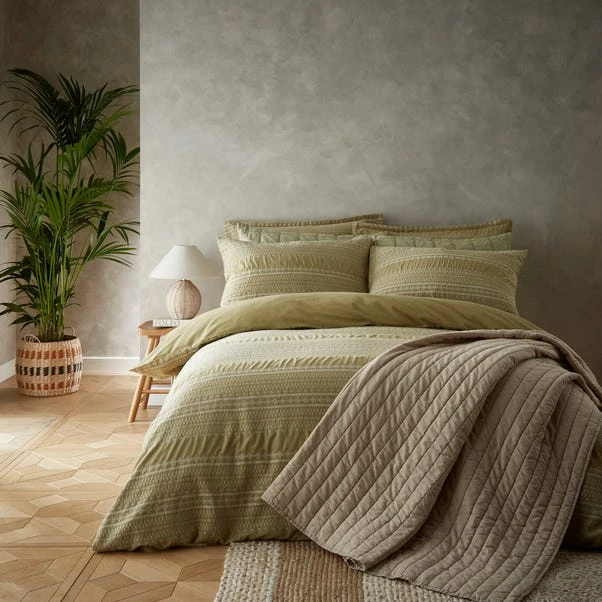 Alara Jaquard 100% Cotton Duvet Cover And Pillowcase Set 20 Alara Jaquard 100% Cotton Duvet Cover And Pillowcase Set - Image 18