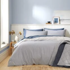Fairford Ticking Stripe Duvet Cover & Pillowcase Set -Habitat Store 30928289 alt08