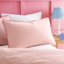 Phoebe Scallop 100% Cotton Duvet Cover And Pillowcase Set -Habitat Store 30928291 alt01