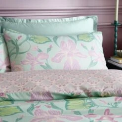 Nouveau Trail 180 Thread Count 100% Cotton Duvet Cover And Pillowcase Set -Habitat Store 30928308 alt01