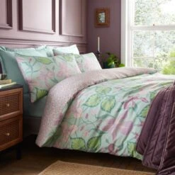 Nouveau Trail 180 Thread Count 100% Cotton Duvet Cover And Pillowcase Set -Habitat Store 30928308 alt08