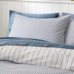 Fairford Ticking Stripe Duvet Cover & Pillowcase Set -Habitat Store 30928315 alt01