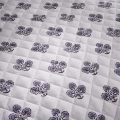 Ashwin Floral Blockprint Duvet Cover And Pillowcase Set -Habitat Store 30928342 alt04