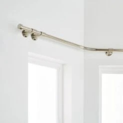 Trinity Metal Eyelet Bay Curtain Pole -Habitat Store 30928348