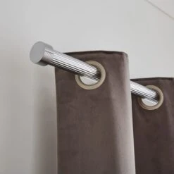 Ribbed Extendable Metal Eyelet Curtain Pole 31 Ribbed Extendable Metal Eyelet Curtain Pole -Habitat Store 30928362 alt04