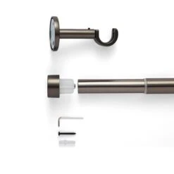 Trinity Extendable Metal Eyelet Curtain Pole -Habitat Store 30928368 alt02
