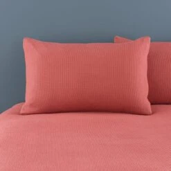 Alston Waffle Duvet Cover And Pillowcase Set 41 Alston Waffle Duvet Cover And Pillowcase Set -Habitat Store 30928459 alt01