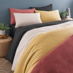 Alston Waffle Duvet Cover And Pillowcase Set 39 Alston Waffle Duvet Cover And Pillowcase Set -Habitat Store 30928477 alt07