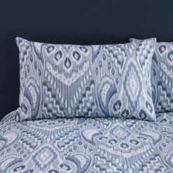Global Ikat Cotton Duvet Cover & Pillowcase Set -Habitat Store 30928488 alt01