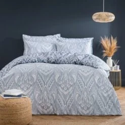 Global Ikat Cotton Duvet Cover & Pillowcase Set -Habitat Store 30928488 alt02