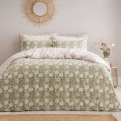 Lizzy Tile Cotton Duvet Cover & Pillowcase Set