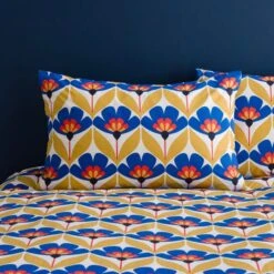 Tallie Retro Cotton Duvet Cover & Pillowcase Set -Habitat Store 30928512 alt01