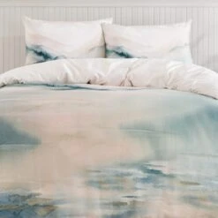 Paintery Landscape Cotton Duvet Cover & Pillowcase Set 29 Paintery Landscape Cotton Duvet Cover & Pillowcase Set -Habitat Store 30928517 alt03