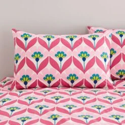 Tallie Retro Cotton Duvet Cover & Pillowcase Set -Habitat Store 30928538 alt01