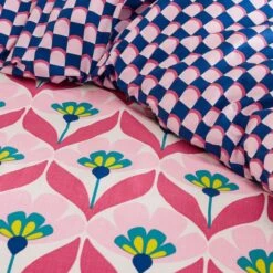 Tallie Retro Cotton Duvet Cover & Pillowcase Set -Habitat Store 30928561 alt06