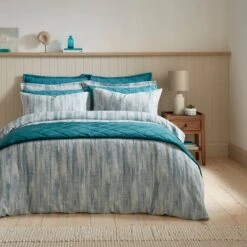 Oceana Jaquard 100% Cotton Duvet Cover And Pillowcase Set 34 Oceana Jaquard 100% Cotton Duvet Cover And Pillowcase Set -Habitat Store 30928571 alt07