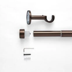 Trinity Extendable Metal Eyelet Curtain Pole -Habitat Store 30928619 alt02