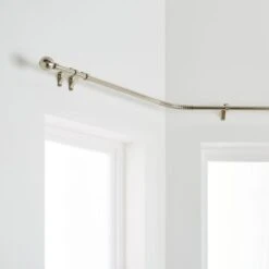 Bay Fixed Metal Eyelet Curtain Pole
