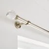 Faceted Ball Extendable Metal Eyelet Curtain Pole -Habitat Store 30928664