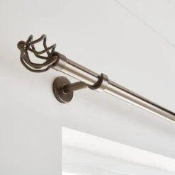 Caged Ball Extendable Metal Eyelet Curtain Pole -Habitat Store 30928671 alt04