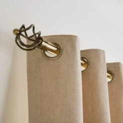 Caged Ball Extendable Metal Eyelet Curtain Pole -Habitat Store 30928674 alt04