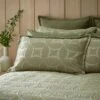 Alda Textured Soft Olive Oxford Pillowcase -Habitat Store 30929116