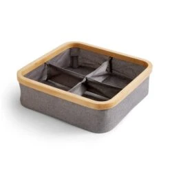 Berkeley 4 Compartments Foldable Storage Basket -Habitat Store 30929137 alt02
