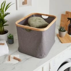Berkeley Grey Storage Basket -Habitat Store 30929149