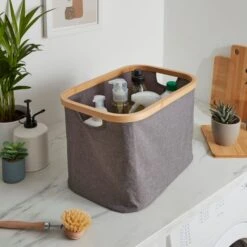 Berkeley Grey Storage Basket -Habitat Store 30929157