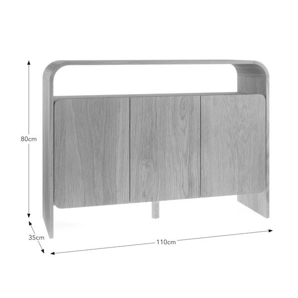 Bennett Console Table, Light Oak 9 Bennett Console Table, Light Oak - Image 7