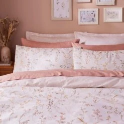 Freya Stem Floral 144 Thread Count Cotton Duvet Cover & Pillowcase Set -Habitat Store 30929250 alt02