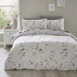 Moonlight Floral 144 Thread Count Reversible Duvet Cover & Pillowcase Set -Habitat Store 30929270