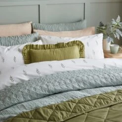 Harper Stem Floral 144 Thread Count Cotton Duvet Cover & Pillowcase Set 29 Harper Stem Floral 144 Thread Count Cotton Duvet Cover & Pillowcase Set -Habitat Store 30929293 alt07