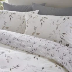 Moonlight Floral 144 Thread Count Reversible Duvet Cover & Pillowcase Set -Habitat Store 30929311 alt06