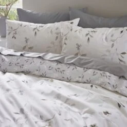 Moonlight Floral 144 Thread Count Reversible Duvet Cover & Pillowcase Set -Habitat Store 30929311 alt07