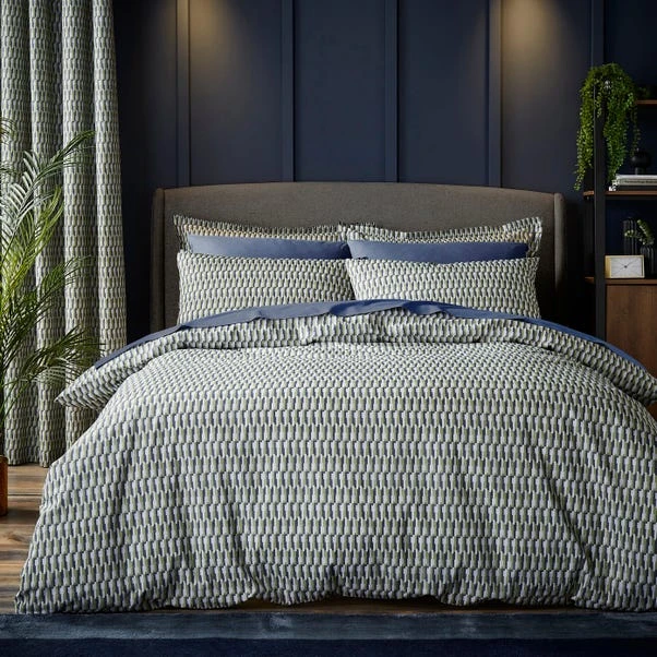 Nils Geometric 144 Thread Count Duvet Cover & Pillowcase Set 16 Nils Geometric 144 Thread Count Duvet Cover & Pillowcase Set - Image 14