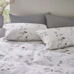 Moonlight Floral 144 Thread Count Reversible Duvet Cover & Pillowcase Set -Habitat Store 30929325 alt08
