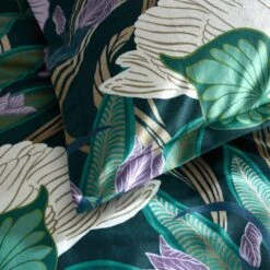 Nouveau Swan Emerald Oxford Pillowcase 9 Nouveau Swan Emerald Oxford Pillowcase -Habitat Store 30929340 alt04