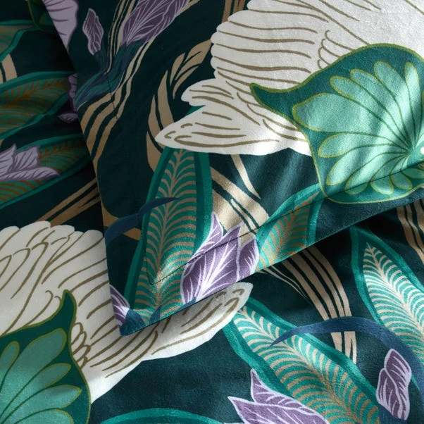 Nouveau Swan Emerald Oxford Pillowcase 5 Nouveau Swan Emerald Oxford Pillowcase - Image 3