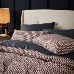 Nils Geometric 144 Thread Count Duvet Cover & Pillowcase Set 33 Nils Geometric 144 Thread Count Duvet Cover & Pillowcase Set -Habitat Store 30929341 alt04