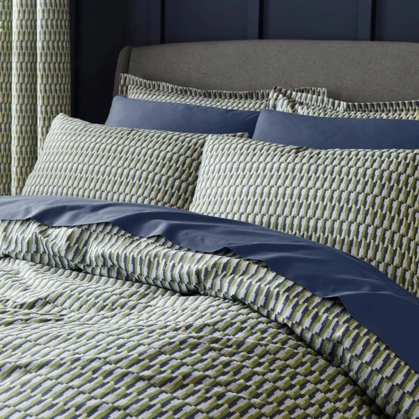 Nils Geometric 144 Thread Count Duvet Cover & Pillowcase Set 6 Nils Geometric 144 Thread Count Duvet Cover & Pillowcase Set - Image 4