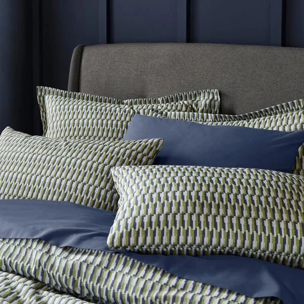 Nils Geometric 144 Thread Count Duvet Cover & Pillowcase Set 7 Nils Geometric 144 Thread Count Duvet Cover & Pillowcase Set - Image 5