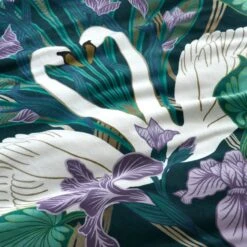 Nouveau Swan Duvet Cover And Pillowcase Set 39 Nouveau Swan Duvet Cover And Pillowcase Set -Habitat Store 30929365 alt04