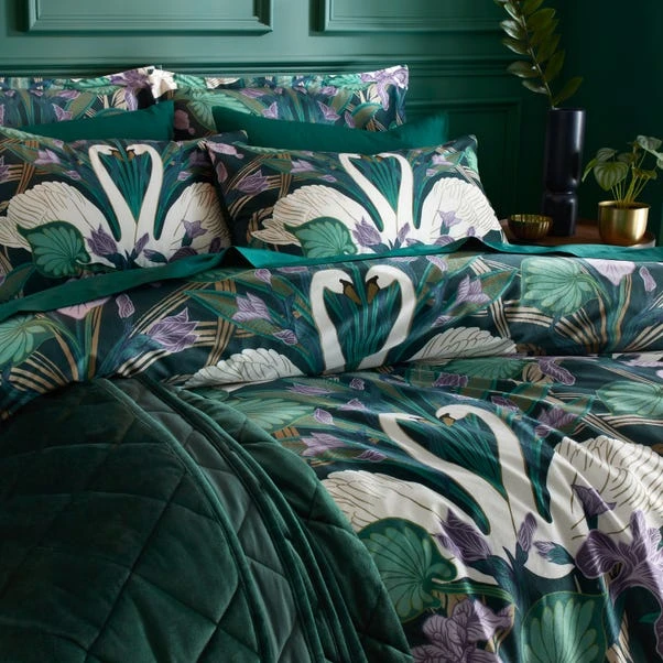 Nouveau Swan Duvet Cover And Pillowcase Set 5 Nouveau Swan Duvet Cover And Pillowcase Set - Image 3