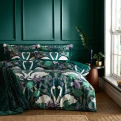 Nouveau Swan Duvet Cover And Pillowcase Set 27 Nouveau Swan Duvet Cover And Pillowcase Set -Habitat Store 30929391 alt07