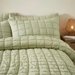 Evana Stitch Standard Pillowcase Pair -Habitat Store 30929766