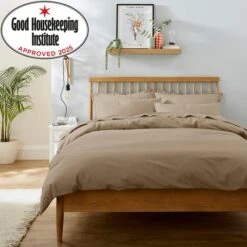 Pure Cotton Plain Dye Duvet Cover -Habitat Store 30929784