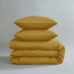 Pure Cotton Plain Dye Duvet Cover -Habitat Store 30929796 alt03