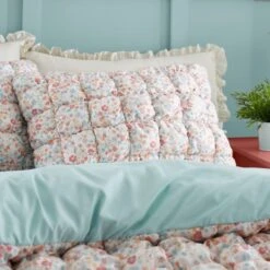 Delphine Quilted Floral Duvet Cover And Pillowcase Set 41 Delphine Quilted Floral Duvet Cover And Pillowcase Set -Habitat Store 30929821 alt01
